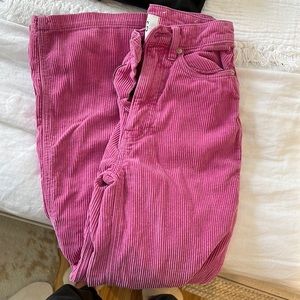 pink corduroy pants